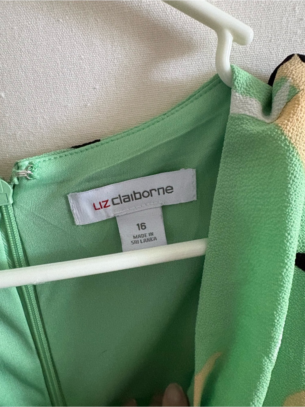 Liz Claiborne Mint Green Floral Midi Dress - Picture 2 of 4